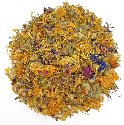 Bunny Bistro Flower Mix 200g | 100% Natural Forage Treat for Rabbits, Guinea Pigs & Small Animals