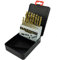 NORTOOLS 25 PCS HSS-TiN DIN 338 Brocas Set Caja de Metal (19pcs)