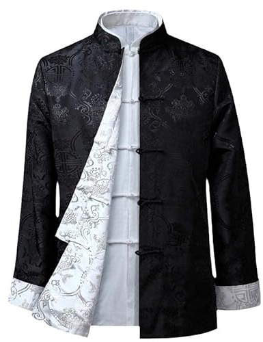 Frühling Herren China Stil Druck Tang Anzug Jacke Herren Oriental Tai Chi Kung Fu Asiatische Jacke