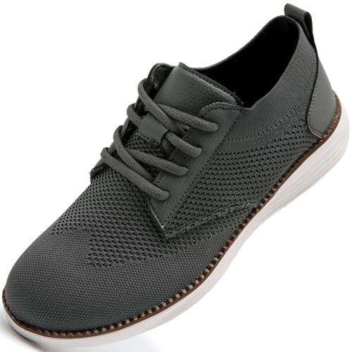 IVQDZL Chaussure Homme Basket Jogging Sport Randonnée Basquettes Tennis Legere Confortable Respirante Enfiler Mocassins Golf Sneakers Gris EU 39