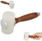 Leathercraft Wooden Mallet – T-Shape Leather Carving Hammer with Wood Handle & Nylon Head, Perfect Craft Tool for Leatherwork
