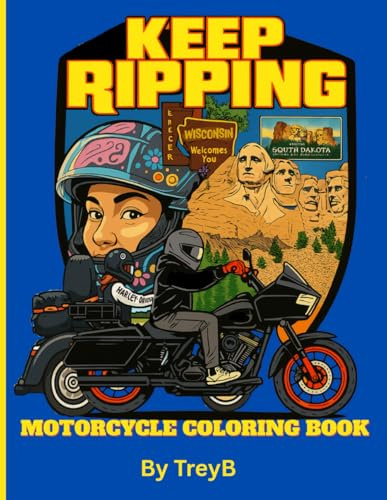 Keep Ripping Motorcycle Coloring Book: Motorcycle Coloring book