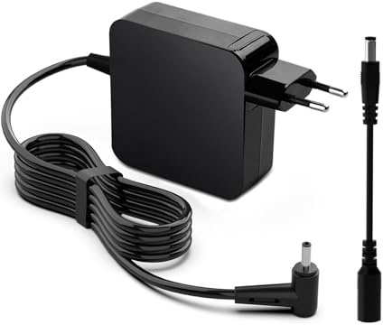 Cluvox 45W Cargador Portatil Compatible con ASUS,19V 2.37A para VivoBook S14 S15 S17 S410U S406U S510U S433F X541N X541U X553M F553M X540S ZenBook UX310 UX330 UX305,Conector: 4.0x1.35mm+5.5x2.5mm