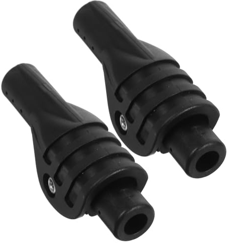 Homoyoyo 2 Stück Zeltfaltgelenk Stützstangenadapter aus Robustem Nylon 8,5mm Schwarz Outdoor Zeltzubehör für Camping Wandern