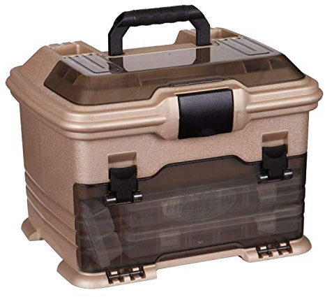 Flambeau Outdoors T4 Smoke Multiloader, caja de almacenamiento portátil para pesca y aparejos, dorado/negro