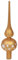 DekoStore.eu Glas Tannenbaumspitze - 25cm - Kupfer Matt Christbaumspitze Baumspitze Christbaumschmuck