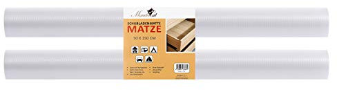 MamboCat Schubladenmatte Matze 2er Set 150x50cm I Schubladenschutz transparente Antirutschmatte I DIY zuschneidbare Einlegefolie für Schränke I Einlage Schrank Pad Plastik Unterlage für Küche Bad