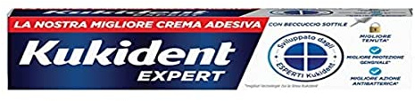 Kukident Expert Crema Adesiva per Dentiere Totali e Parziali Migliore Tenuta,40g