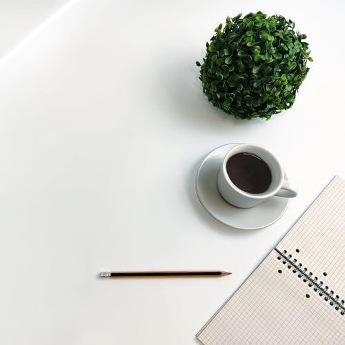 DIMEX Pellicola adesiva tinta unita bianca lucida, per mobili, per porta, cucina, armadio, tavolo, 90 cm x 1 m