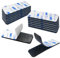 Winsay Extra Strong Double Sided Adhesive Black Reusable Double Sided Tape 12 Pack 3x10cm Hook and Loop Squares for Carpets Household
