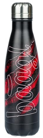 Baagl Trinkflasche Kinder für Jungen Mädchen – Auslaufsichere Edelstahlflasche & Thermosflasche – BPA-freie Wasserflasche Thermoskanne für Schule & Ausflüge, 500 ml (Volcano)