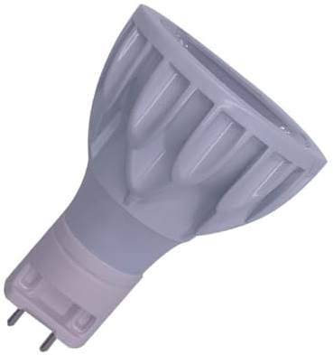 1fortunate Lights, Paquete de 5 focos LED COB PAR20 G12 AC220V 12 W Regulables en Aluminio + Lente(Warm White)