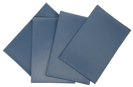 FUNOMOCYA Tuiles de Toit Miniatures Finition Rustique en PVC 4pcs Beau Grain et Qualité pour Maison de Poupées Décoration pour Maquettes et Tables de Sable