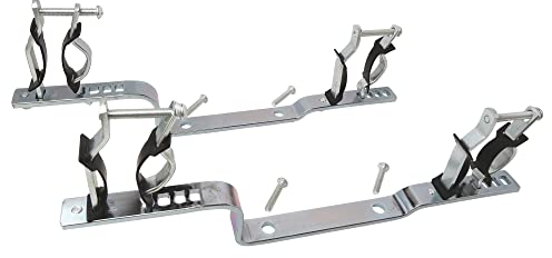 SOMATHERM FOR YOU, Jeu de 2 supports en métal avec isolant pour collecteurs, compatibles avec 20/27, 26/34 et 33/42 - Idéal pour installations d'eau chaude et froide