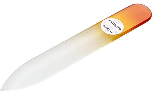 Lima per unghie in vetro temprato 8 cm fronte-retro