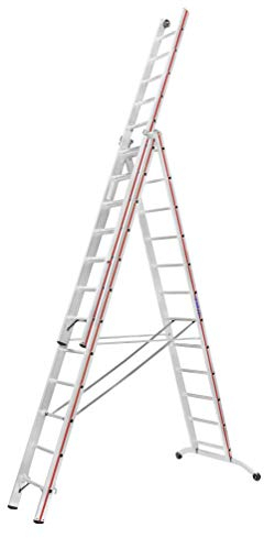 HYMER 604736 Mehrzweckleiter , dreiteilig SC60 , 3x12 Sprossen