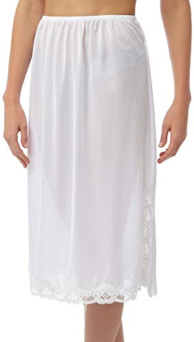 Marlon Women's Megan Half Slip, White, 12-14