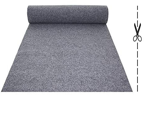 OLIVO.shop | Rotolo Passatoia per Eventi e Matrimonio, Tappeto Lungo e Stretto in Varie Misure e Colori ROPAS (1x5 mt, Grigio)