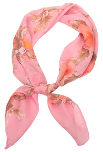 FAIRYGATE Damen Tücher Damen Schal Pink Chiffon Tücher Halstuch Nickituch für Damen Bandana Tuch Perfekt für den Sommer DA2620