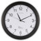 CLOXON Funkwanduhr 30 cm Wanduhr schwarz für Küche Wohnzimmer Büro Funkuhr Wand hohe Präzision Wanduhr Funk groß (schwarz)