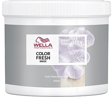 Wella Professionals Color Fresh Mask Pearl Blonde – Haarkur zum Beleben und Verändern der Haarfarbe – pflegende Tönung mit Avocadoöl – für helles und aufgehelltes Haar – 500 ml
