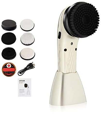 Máquina de encerado de zapatos - Máquina de limpieza de zapatos, kit de encerado para cepillo de zapatos | Juego de cepillos de zapatos automáticos, Kit de cuidado de inalámbrico para zapatos