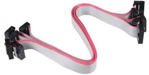 TA-VIGOR 12 stift IDC platt bandkabel, 30 cm 2,54 mm ton, honkontakt, 300 V högspänning 5 st