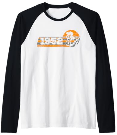 MTB Bike Ciclista Mountainbike Nacido en 1952 Cumpleaños Camiseta Manga Raglan