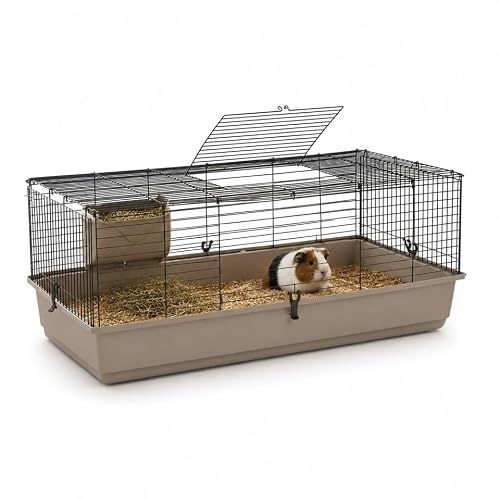 URBNLIVING Indoor Guinea Pig Cage with Deep Plastic Base, Single Level