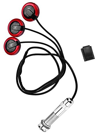 Piezo Tonabnehmer für Akustikgitarre - Selbstklebender Pickup mit Endpin Klinkenstecker für Gitarre, Violine und Saiteninstrumente