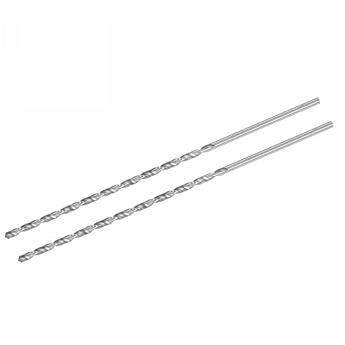 sourcing map 2 Stk. HSS Spiralbohrer (Schnellarbeitsstahl) Extra Lang Spiralbohrer, 5mm Bohrerdurchmesser 300mm Länge