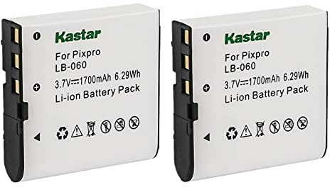 Kastar 2X Battery Replacement for VJIANGER 4K Digital Camera, 4K WiFi Digital Camera, 1080P Camcorder, 1080P Video Camera, 4K Vlogging Camera