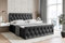 ALTDECOR Boxspringbett mit Matratze und Lattenrost, Boxbett, Fußteil, Topper, Polsterbett mit Bettkasten, Bett mit Stauraum H3-Matratze, Doppelbett - Amay - 200x200 - Schwarz Kunstleder