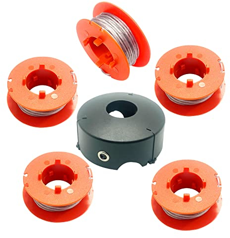CDIYTOOL F016800175 Bobina desbrozadora Φ1,6mm, 8m, para Bosch Art 23 26 30 COMBITRIM EASYTRIM Carrete línea Repuesto Alambre, Carrete Recortadora césped con Cubierta F016L71088