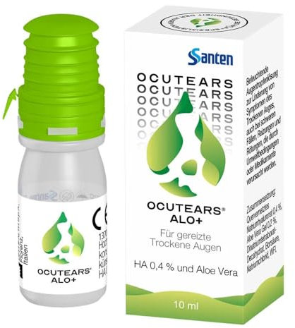 OCUTEARS Alo+ Augentropfen bei sensiblen Trockenen Augen mit Hyaluronsäure und Aloe vera, 10 ml Lösung