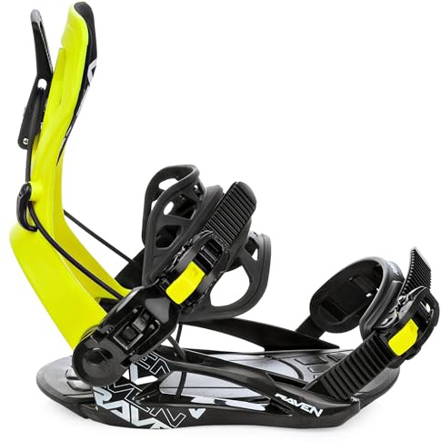 RAVEN Snowboard Bindung Fastec FT360 oder Multientry FTM450, FTM500, GT Alu (FTM450 Multientry Lime, M(39-42))