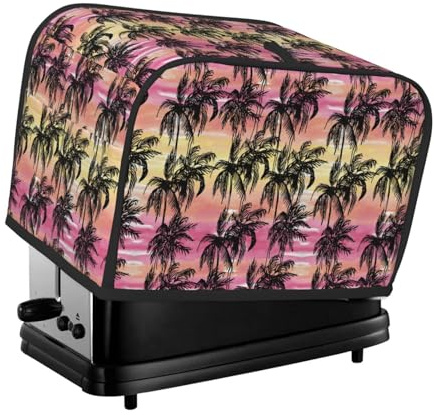 Copertura per tostapane a 2 fette, impermeabile, con tasche per piccoli elettrodomestici da cucina, protezione dalle impronte digitali, lavabile in lavatrice