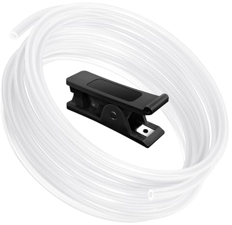 HANGLIFE PTFE-rör 2,5 mm ID × 4 mm OD, 5 m med rörskärare | Kompatibel med Bambu Lab A1 Mini/A1/P1P/P1S/X1C/AMS/P1/X1-serien & Creality K1/K1 Max/Ender 3 V3 3D-skrivare - 1,75 mm filament