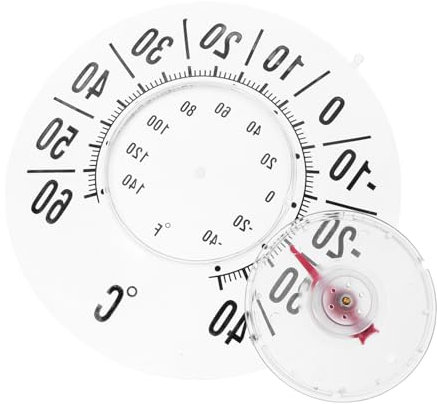 Hemobllo Thermomètre De Fenêtre Avec Affichage Clair Et Ventouse Jauge De Température Fiable Pour La Maison Thermomètre Intérieur Extérieur De Fenêtre Facile À Lire