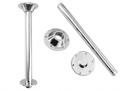 XENPER Pata de Mesa Camper y Caravana – Encastrable para Furgonetas y Campers, Tubo 70 cm de Altura, Ligera y Resistente – Soporte Estable para Mesas en Autocaravanas