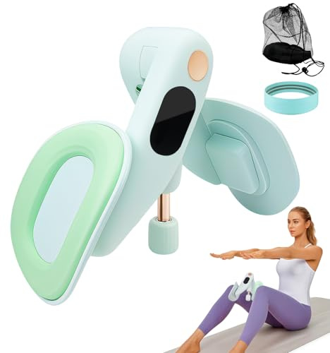 Jukibole Appareil Musculation Fessier pour Femme Homme, 360 ° Appareil D'entraînement du Plancher Pelvien, Entraineur de Cuisse Jambes avec Bandes de Résistance, Hip Trainer Exerciseur pour Fesses