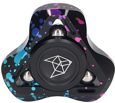Cryfokt Fidget Rotation Sensorisk Leksak Liten Utsökt Metall Hand Stress Reliever Leksak för Vuxna och Barn Tristess (Färgrik)