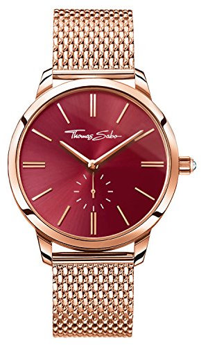 Thomas Sabo Women Watch Glam Spirit Rose Gold Analogue Quartz Stainless Steel WA0276-265-212-33 MM