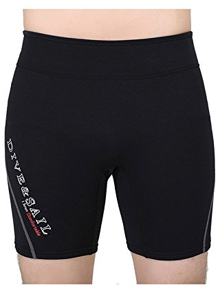 Lovache 1.5MM Neoprene Wetsuit Diving Shorts Pants Rash Guard