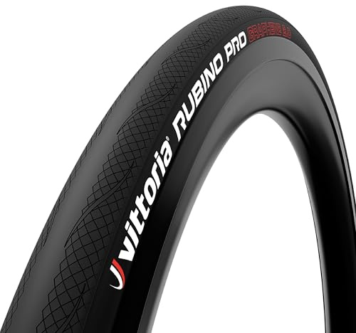 Vittoria Rubino Pro IV Graphene 2.0 - Performance Road Bike Tire - Tubeless Ready - Foldable Bicycle Tires (700x30c, Full Black)