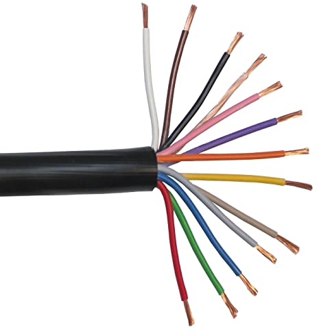 5m Lumonic 1m FLRYY cavo veicolo 13 conduttori I cavo veicolo con sezione cavo 13x 1,5mm² I cavo rimorchio 13 poli, cavo rimorchio multiconduc