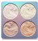 Mysense 4 Colors Shimmer Highlight Makeup Contour Palette,Shimmer Blush & Makeup Highlighter Powder Bronzer Palette,Highlighter Makeup iluminadores Illuminator,02