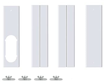 EsportsMJJ 4 Stück 1,4 m verstellbare Fensterschieber-Kit Platte Klimaanlage Windschutz für tragbare Klimaanlage