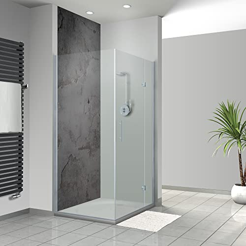 WANDFREUDE individuelle Duschrückwand Aluverbundplatte auf Maß (1 Stück - Sichtbeton - Seidenmatt) – Dusche Wandverkleidung Duschwandverkleidung Duschrückwände