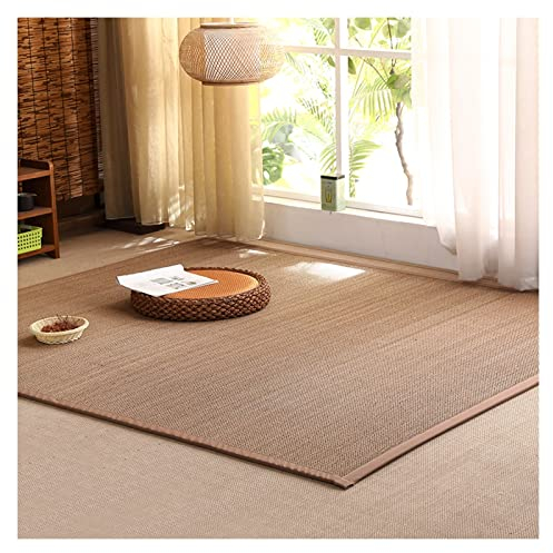 XILYZMO Bambusteppich, Natürlich Bambus Bambus-Teppich, Japanisch Sommer Krabbelmatte, rutschfest Waschbar Küche Matten, Für Balkon Zimmer (Farbe : 1.5cm, Größe : 58(W) x40(L) cm)